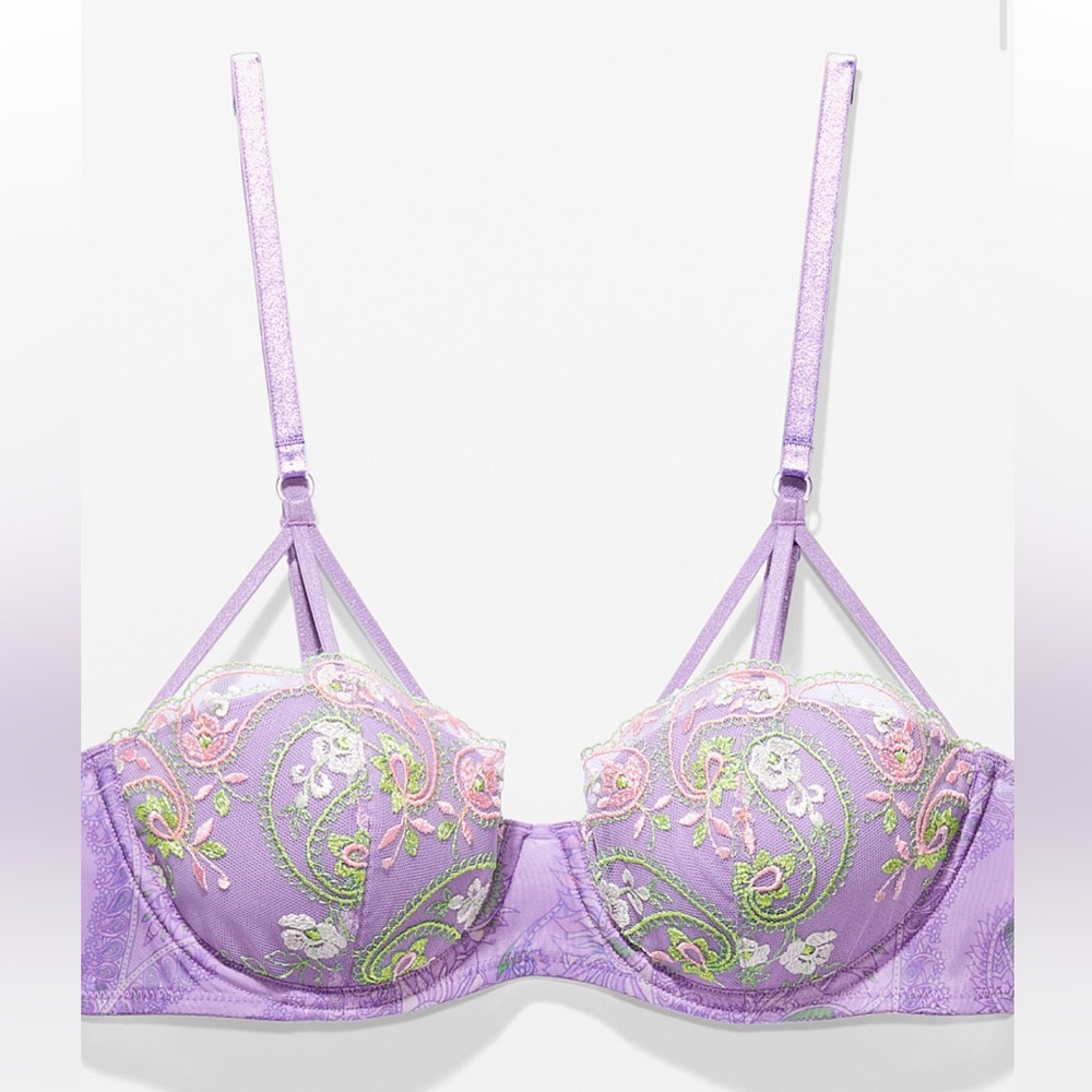 SAVAGExFENTY bohemian paisley bra size 36C